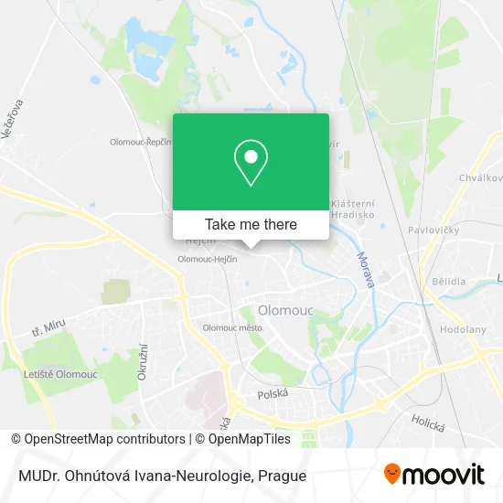 Карта MUDr. Ohnútová Ivana-Neurologie