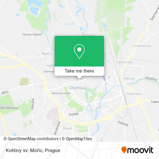 Květiny sv. Mořic map