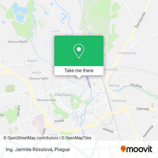 Карта Ing. Jarmila Rösslová