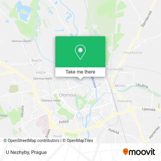 Карта U Nezhyby