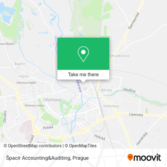Карта Špacír Accounting&Auditing