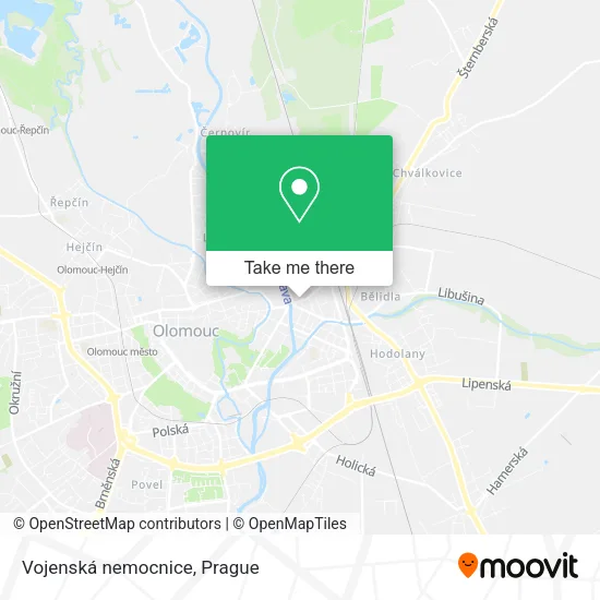Карта Vojenská nemocnice