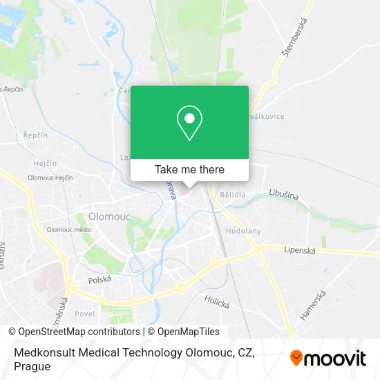 Карта Medkonsult Medical Technology Olomouc, CZ