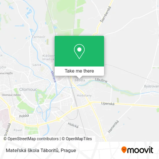 Mateřská škola Táboritů map