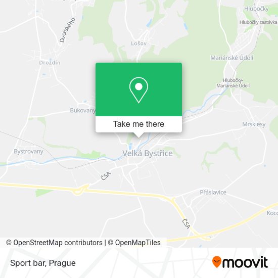 Карта Sport bar