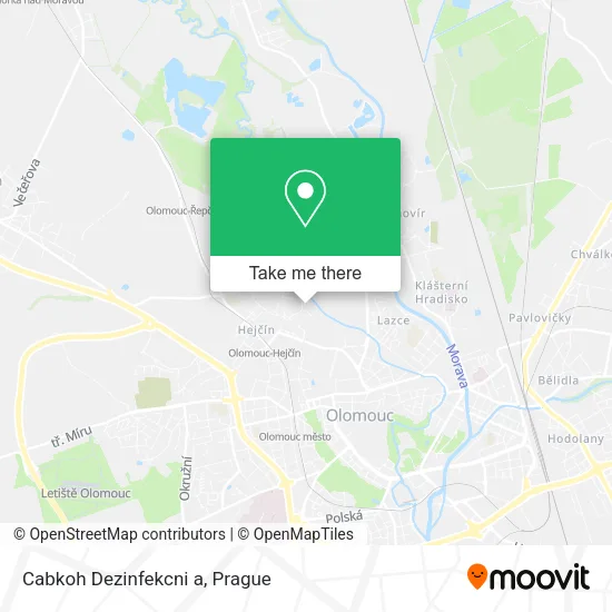 Карта Cabkoh Dezinfekcni a