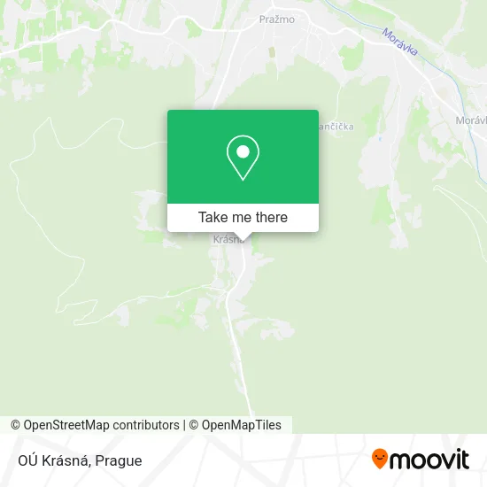 Карта OÚ Krásná