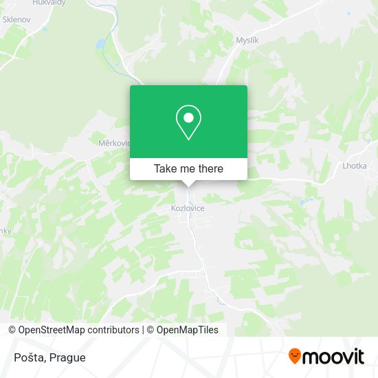 Карта Pošta