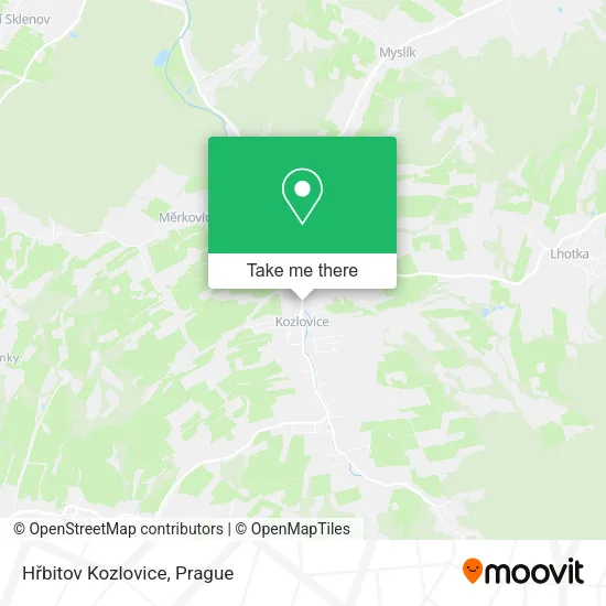 Карта Hřbitov Kozlovice