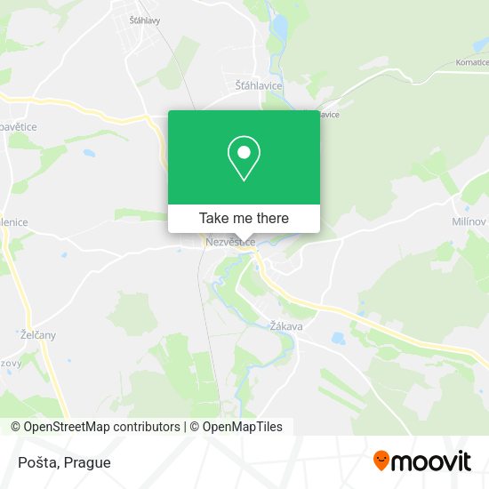 Карта Pošta