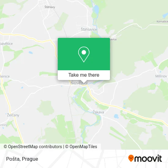 Карта Pošta