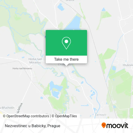 Карта Nezvestinec u Babicky