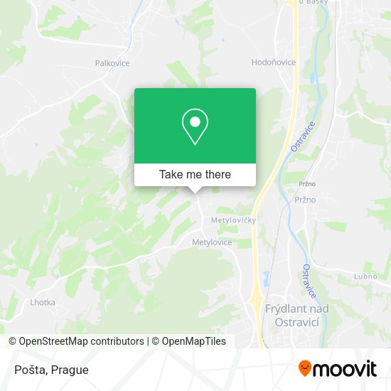 Карта Pošta