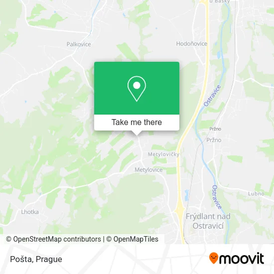 Карта Pošta