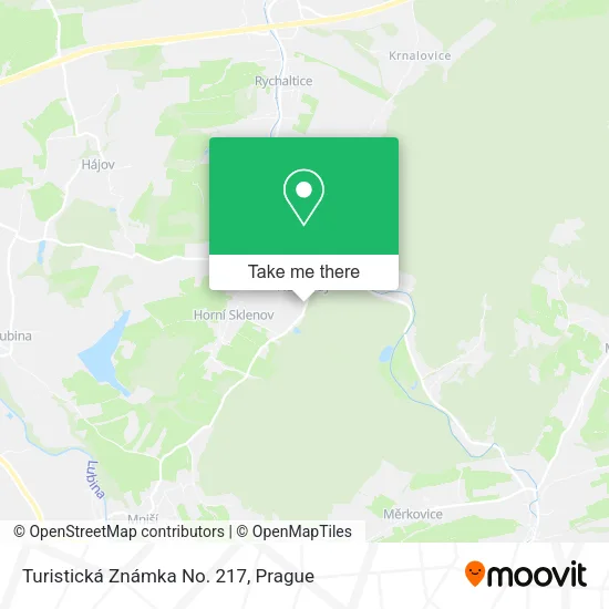 Карта Turistická Známka No. 217