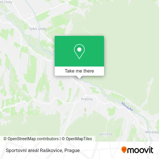 Карта Sportovní areál Raškovice
