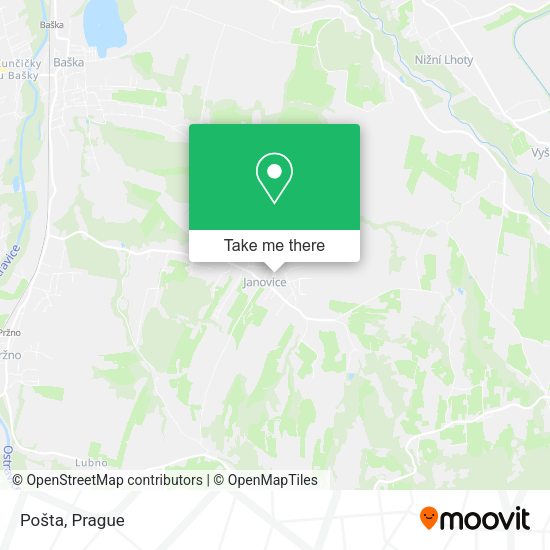 Карта Pošta
