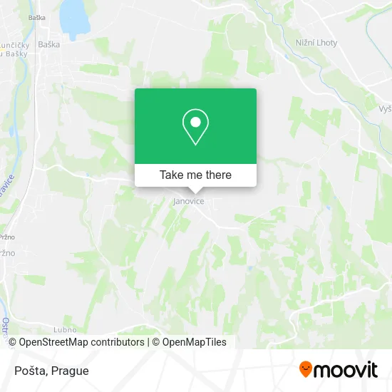 Карта Pošta