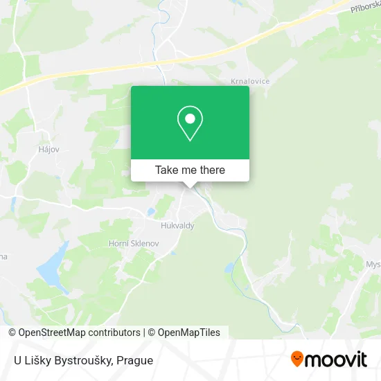 Карта U Lišky Bystroušky