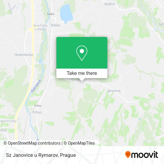 Карта Sz Janovice u Rymarov