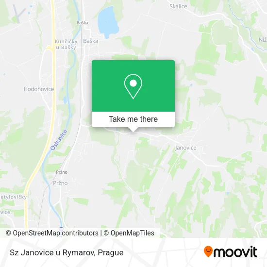 Карта Sz Janovice u Rymarov