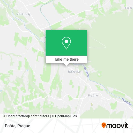 Карта Pošta