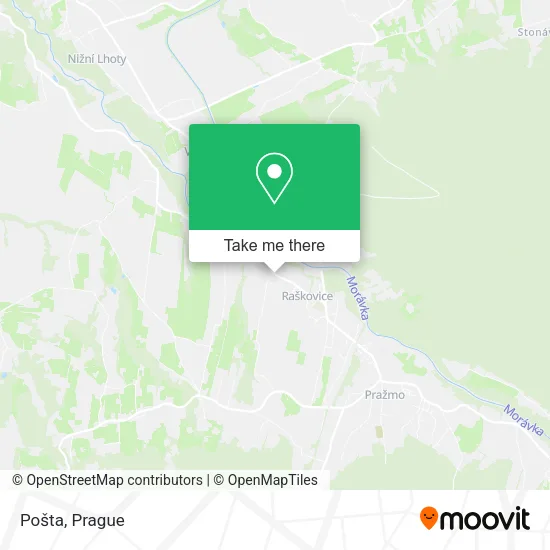 Карта Pošta