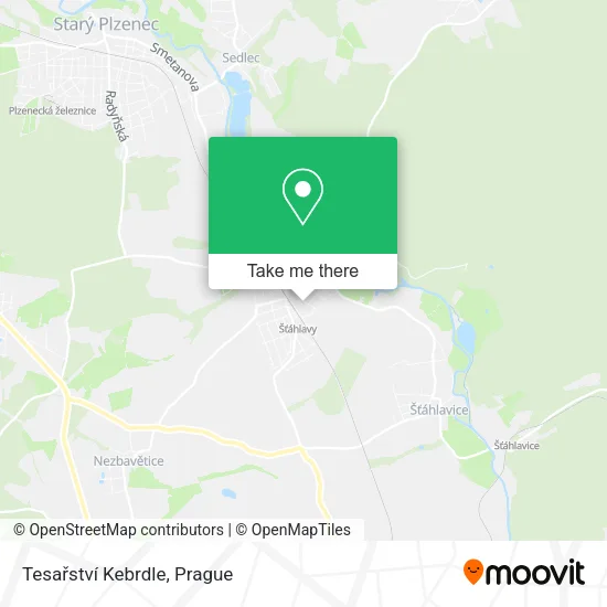 Карта Tesařství Kebrdle