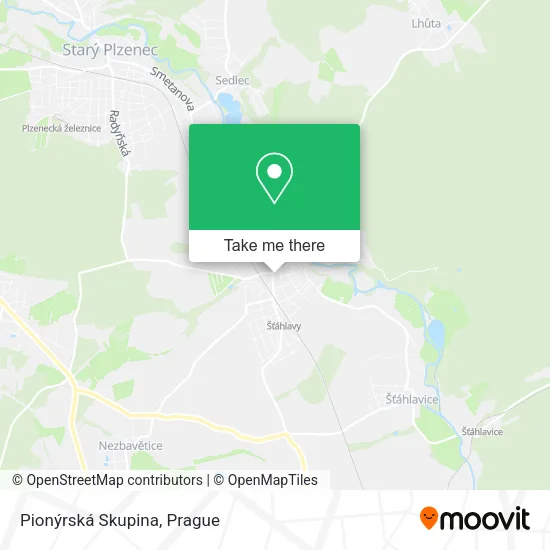 Карта Pionýrská Skupina