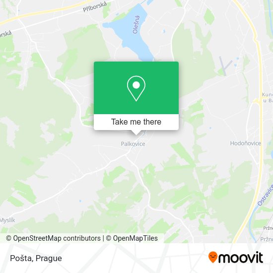 Карта Pošta