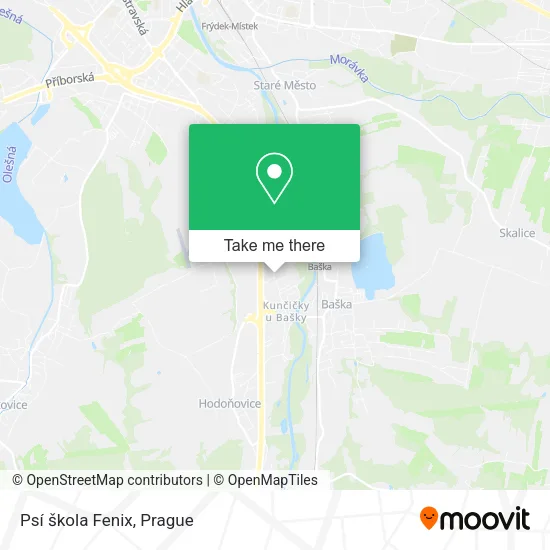 Карта Psí škola Fenix