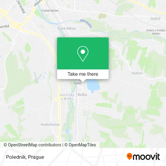 Карта Polednik