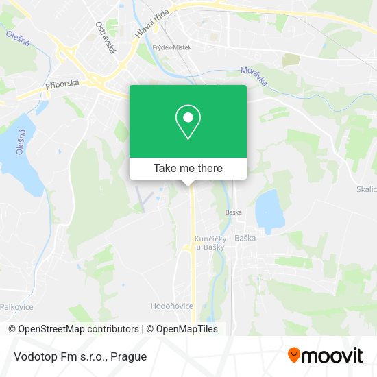 Карта Vodotop Fm s.r.o.
