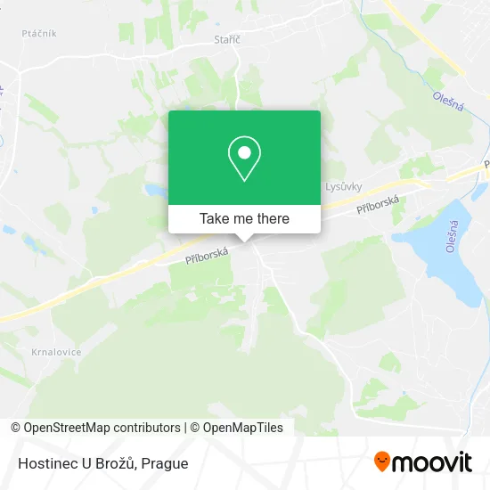 Карта Hostinec U Brožů