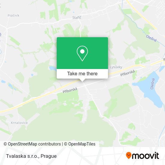 Карта Tvalaska s.r.o.