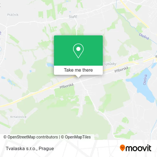 Карта Tvalaska s.r.o.