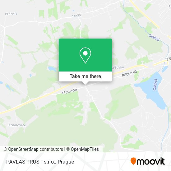 Карта PAVLAS TRUST s.r.o.