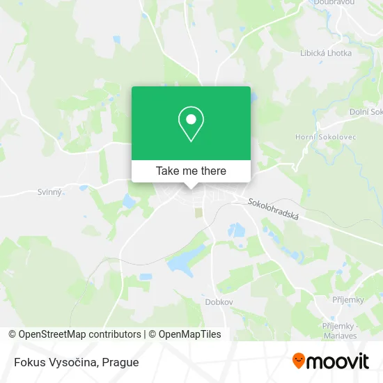 Карта Fokus Vysočina