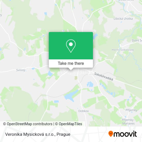 Карта Veronika Mysicková s.r.o.