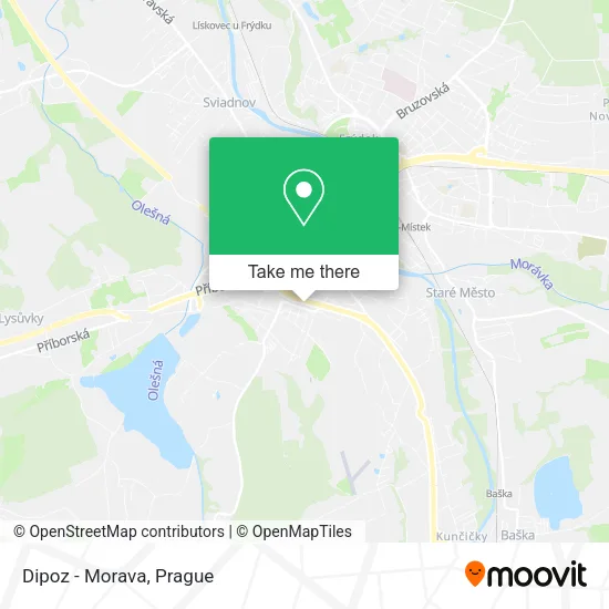 Карта Dipoz - Morava