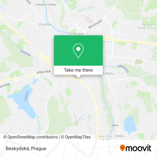 Карта Beskydská