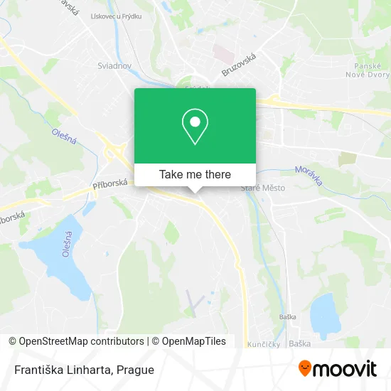 Карта Františka Linharta