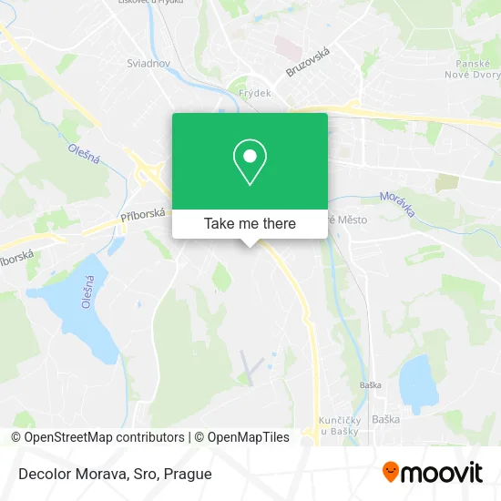 Карта Decolor Morava, Sro