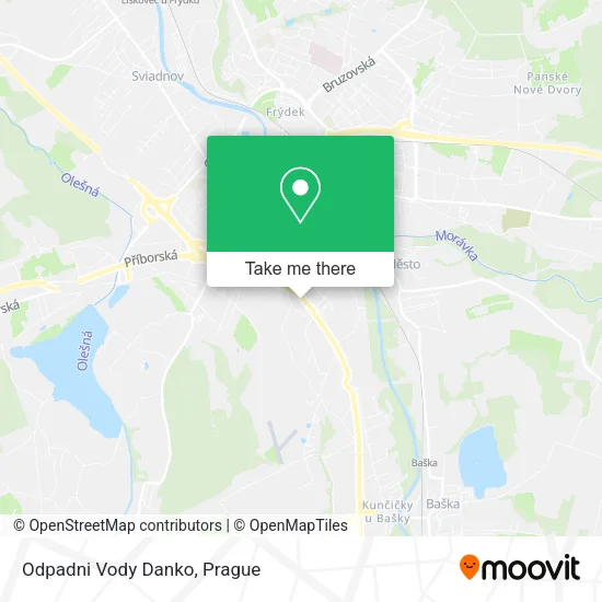 Карта Odpadni Vody Danko
