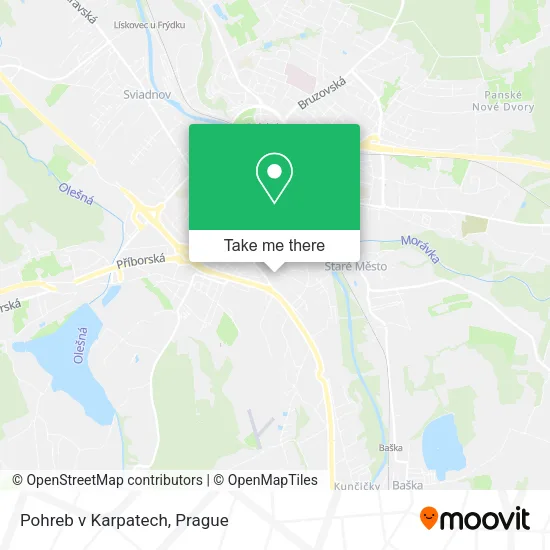 Карта Pohreb v Karpatech