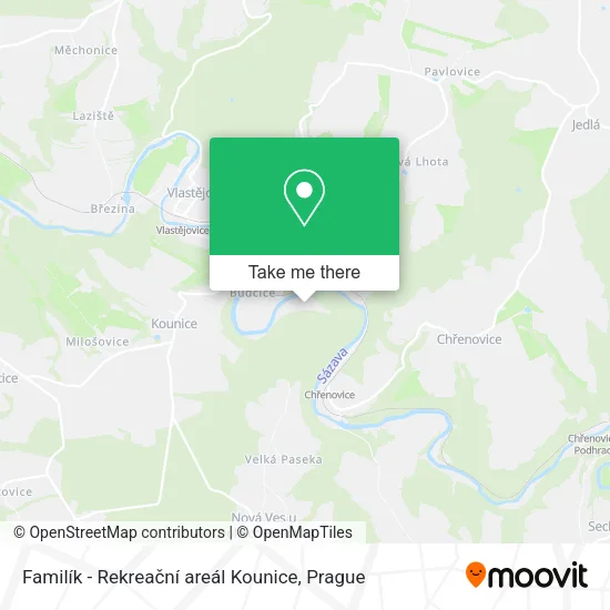 Familík - Rekreační areál Kounice map