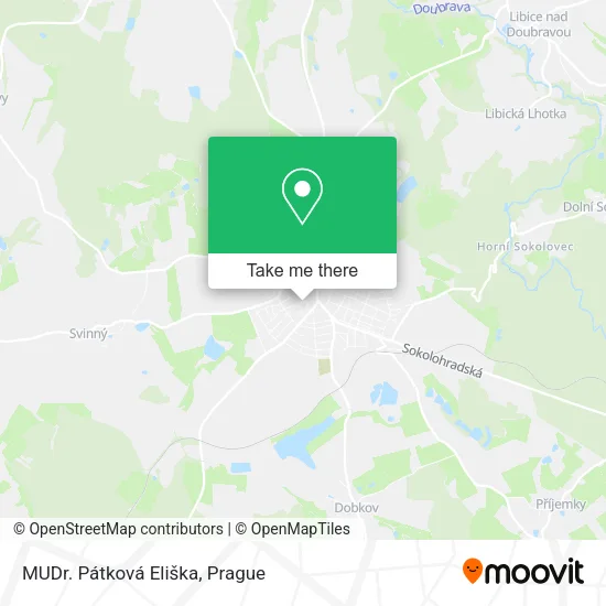 Карта MUDr. Pátková Eliška