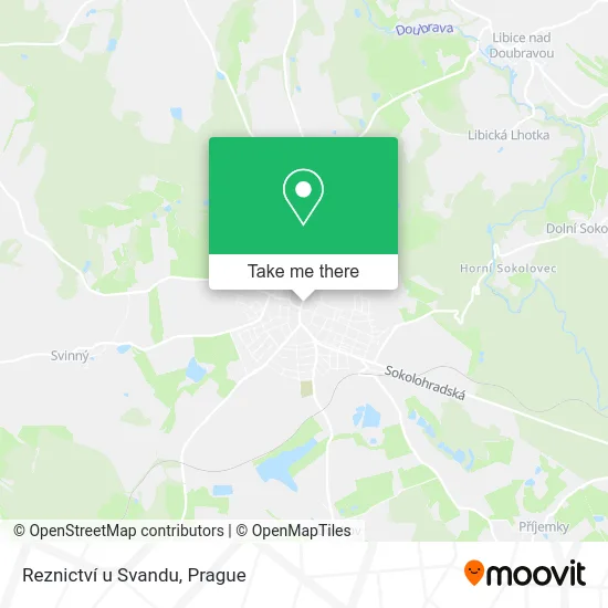 Карта Reznictví u Svandu