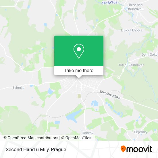 Карта Second Hand u Míly