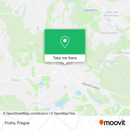 Карта Pošta